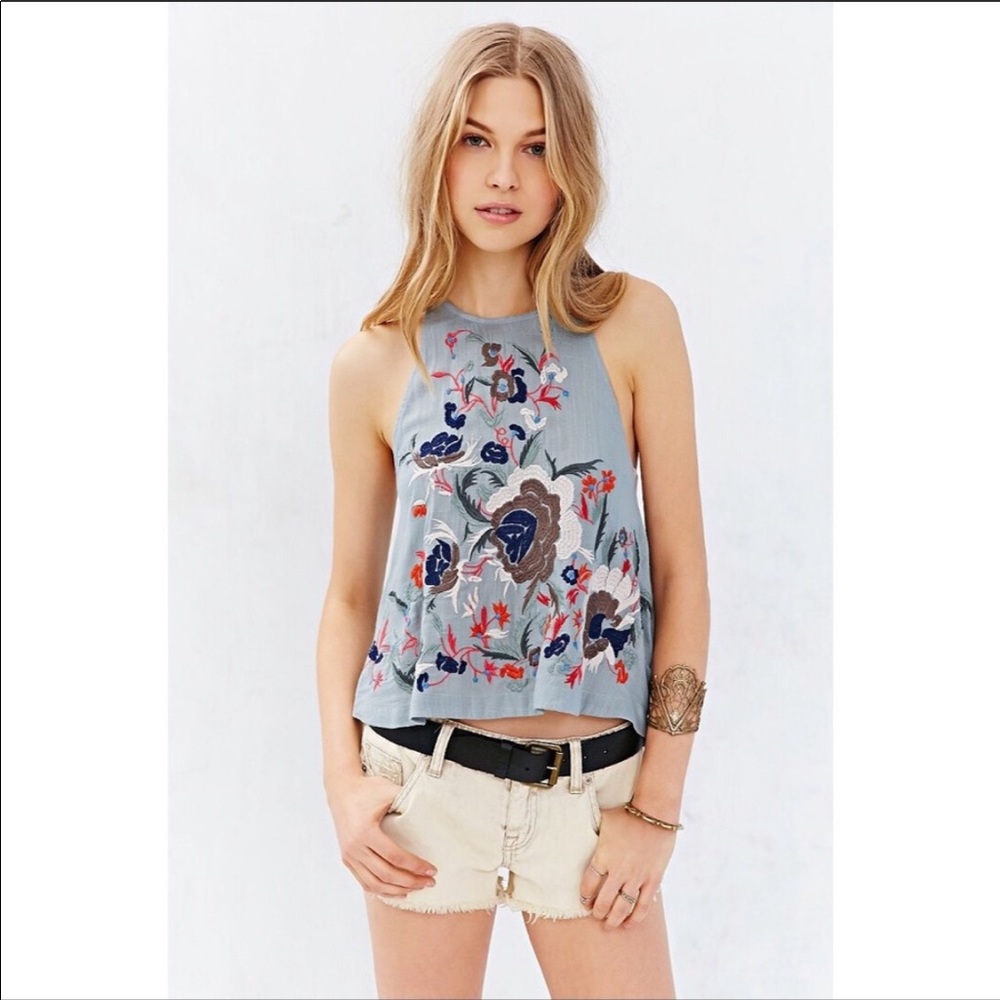 Kimchi Blue Beautiful Embroidered Tank Top